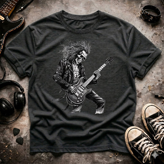 Rock Skeleton Guitarist T-Shirt