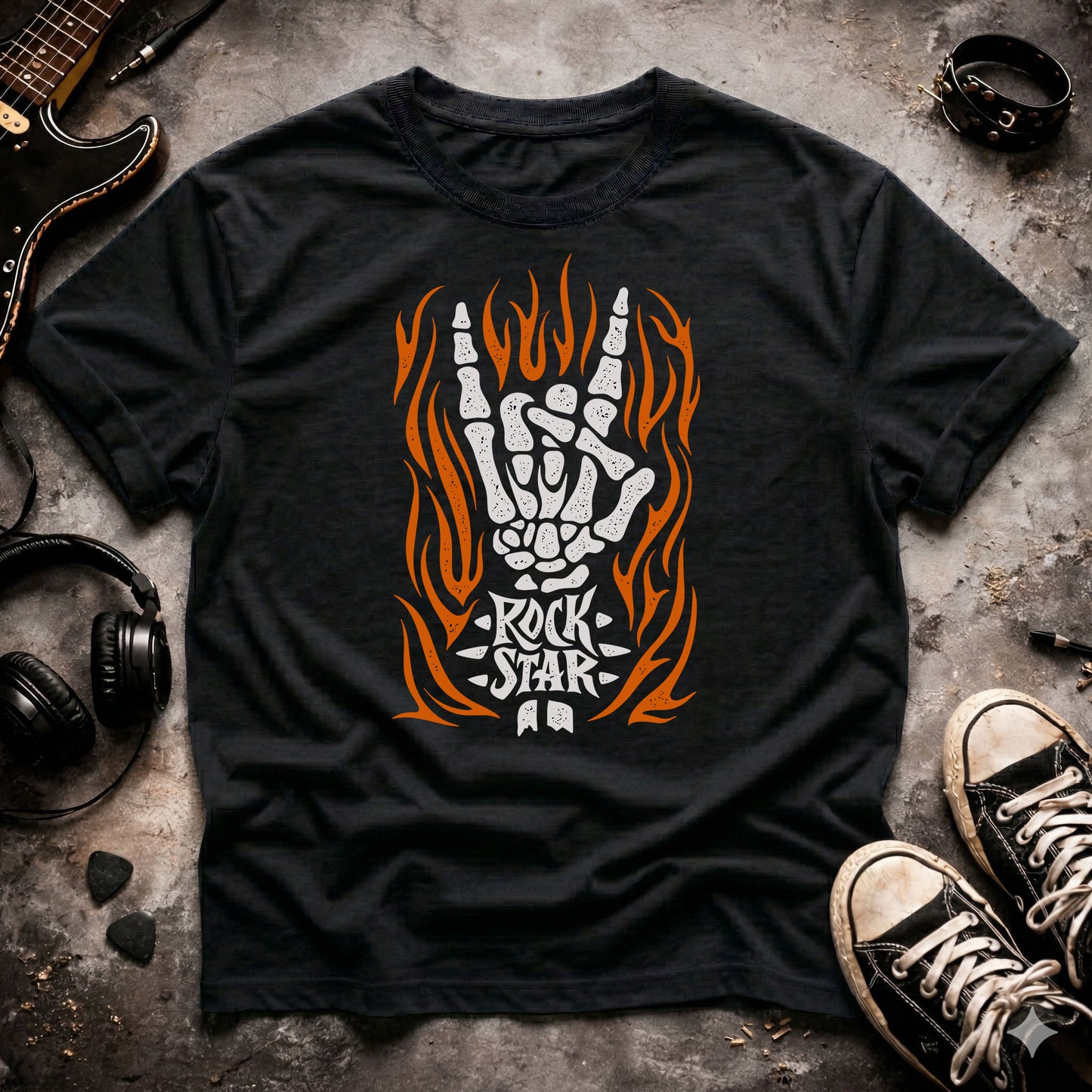 Skeleton Rock Star T-Shirt