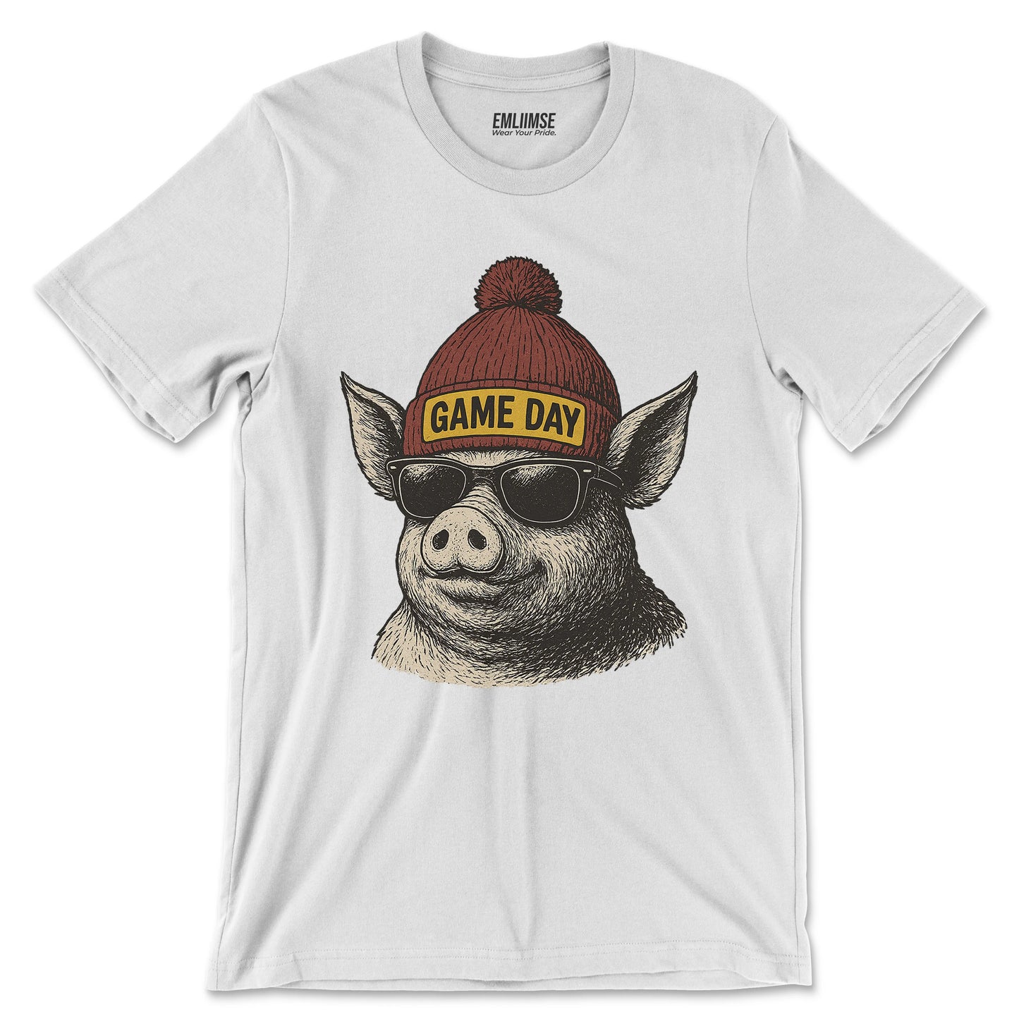 Cute Pig Game Day T-Shirt