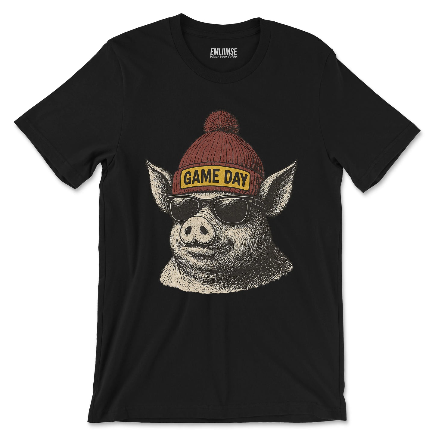 Cute Pig Game Day T-Shirt