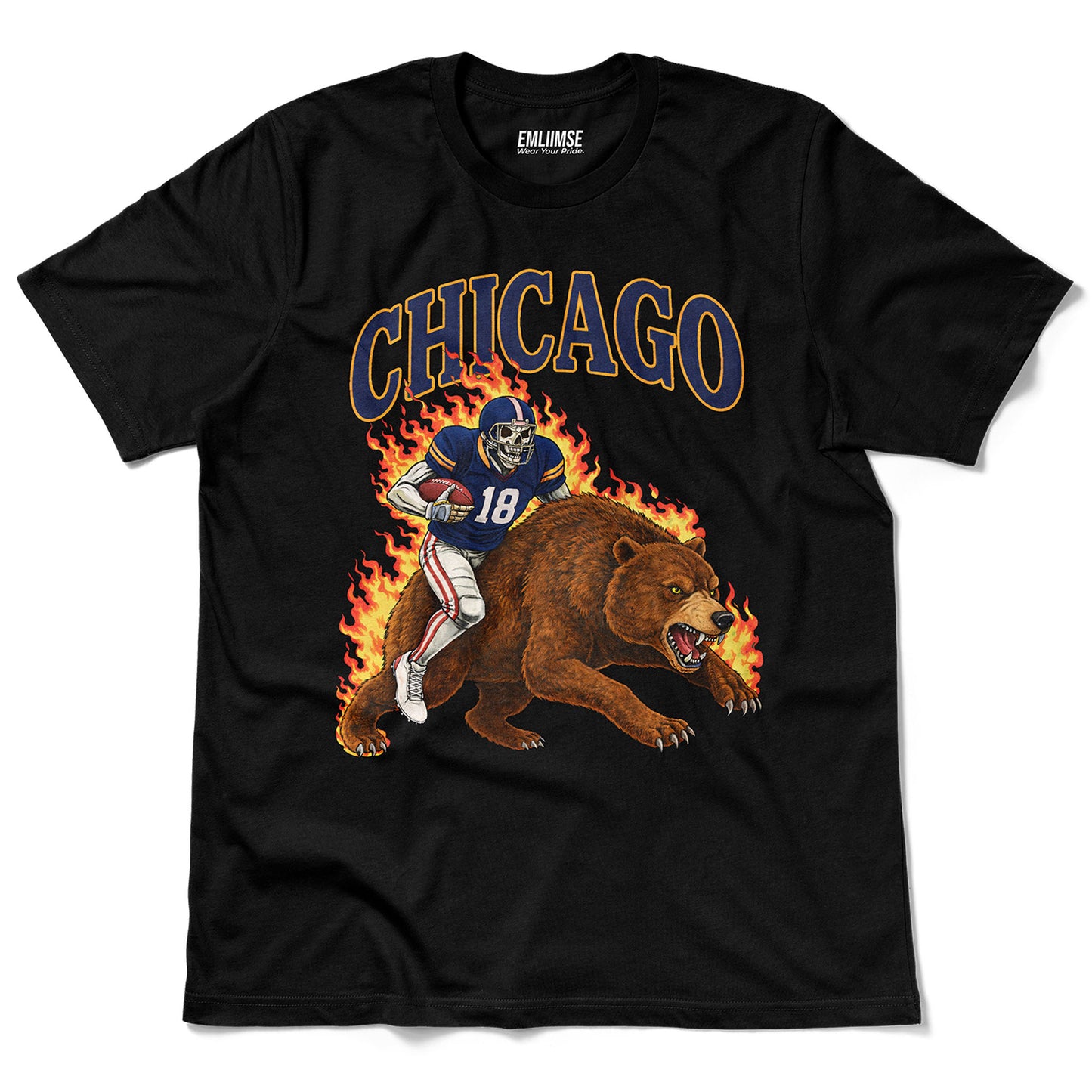 Vintage Skeleton On Bear T-Shirt