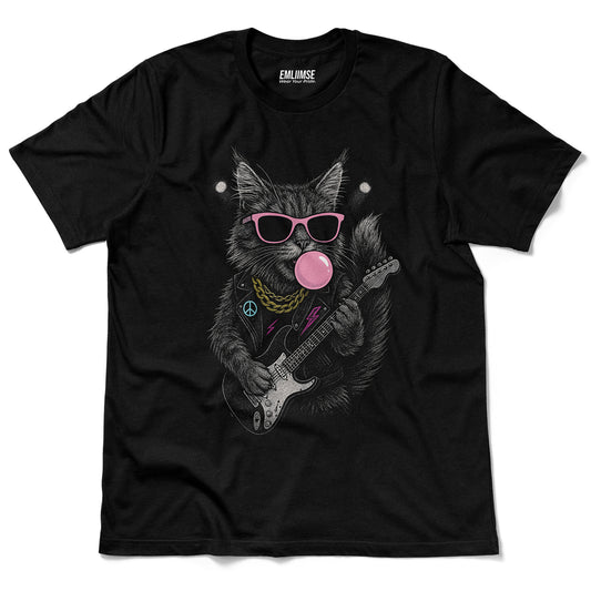 Cat Rock Bubble Gum T-Shirt