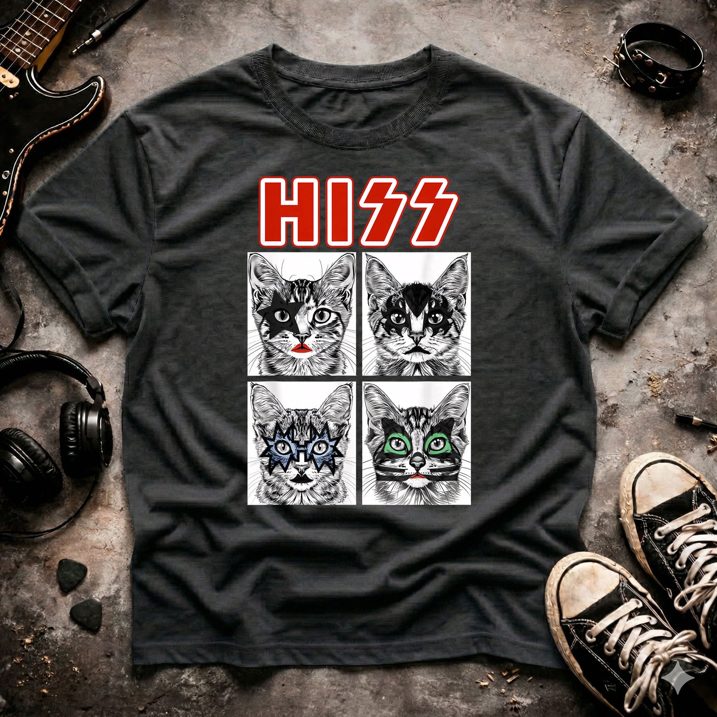 HISS Cat Rock T-Shirt