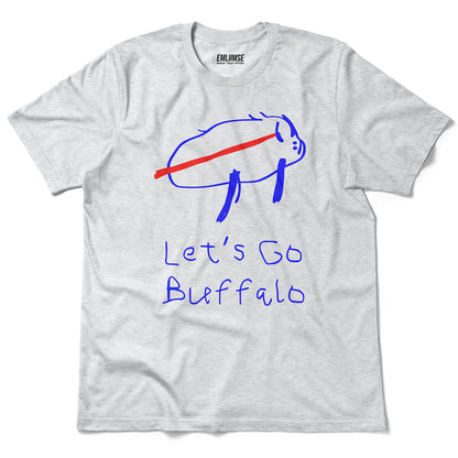 Let's Go Buffalo Drawing T-Shirt