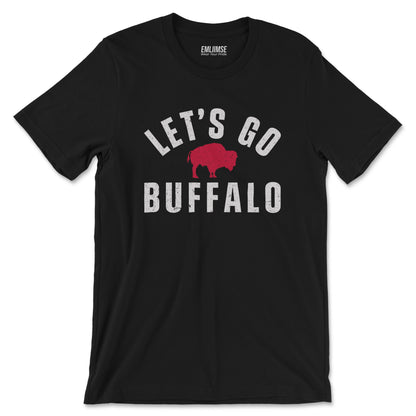 Vintage Distressed Let's Go Buffalo T-Shirt