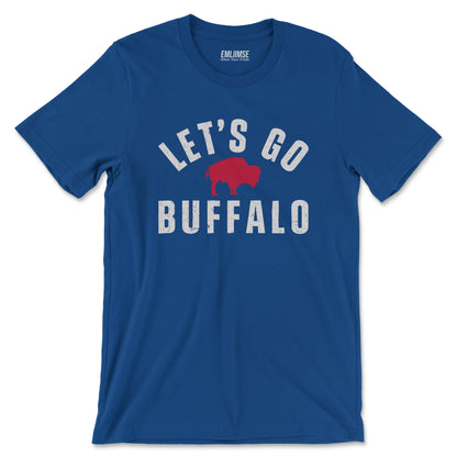 Vintage Distressed Let's Go Buffalo T-Shirt