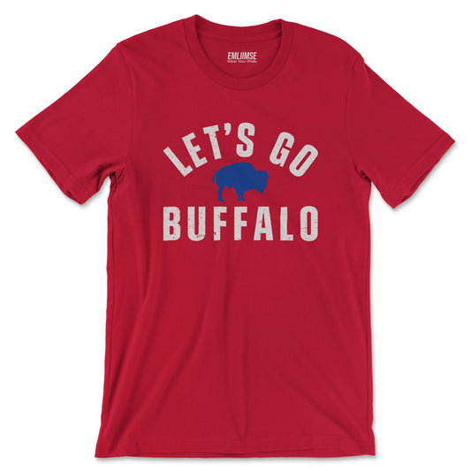 Vintage Distressed Let's Go Buffalo T-Shirt