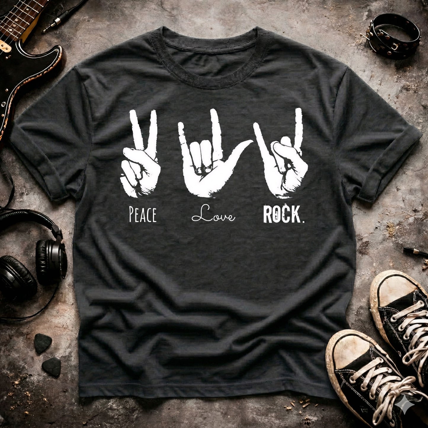 Peace Love Rock T-Shirt