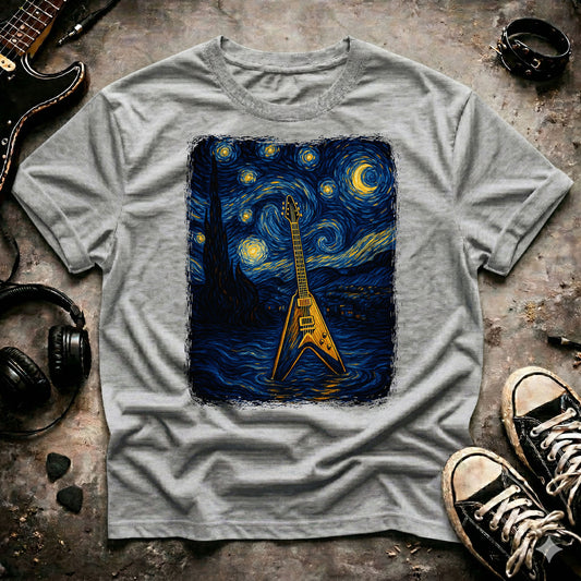 Rock Guitar Starry Night T-Shirt