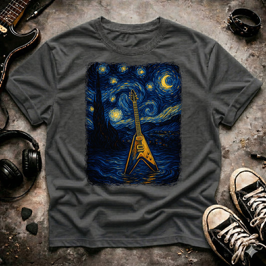 Rock Guitar Starry Night T-Shirt