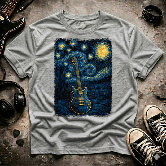 Rock Guitar Starry Night T-Shirt