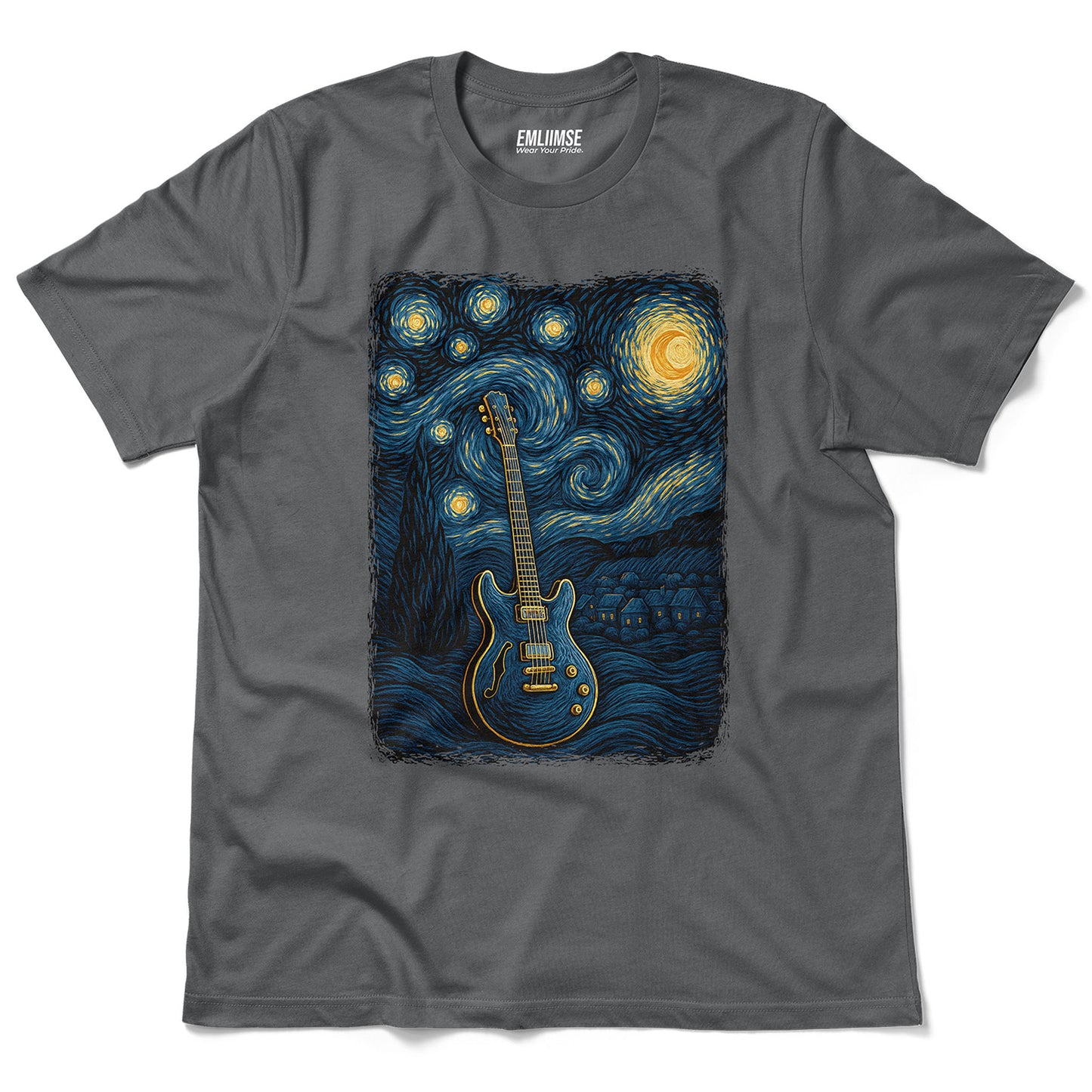 Rock Guitar Starry Night T-Shirt