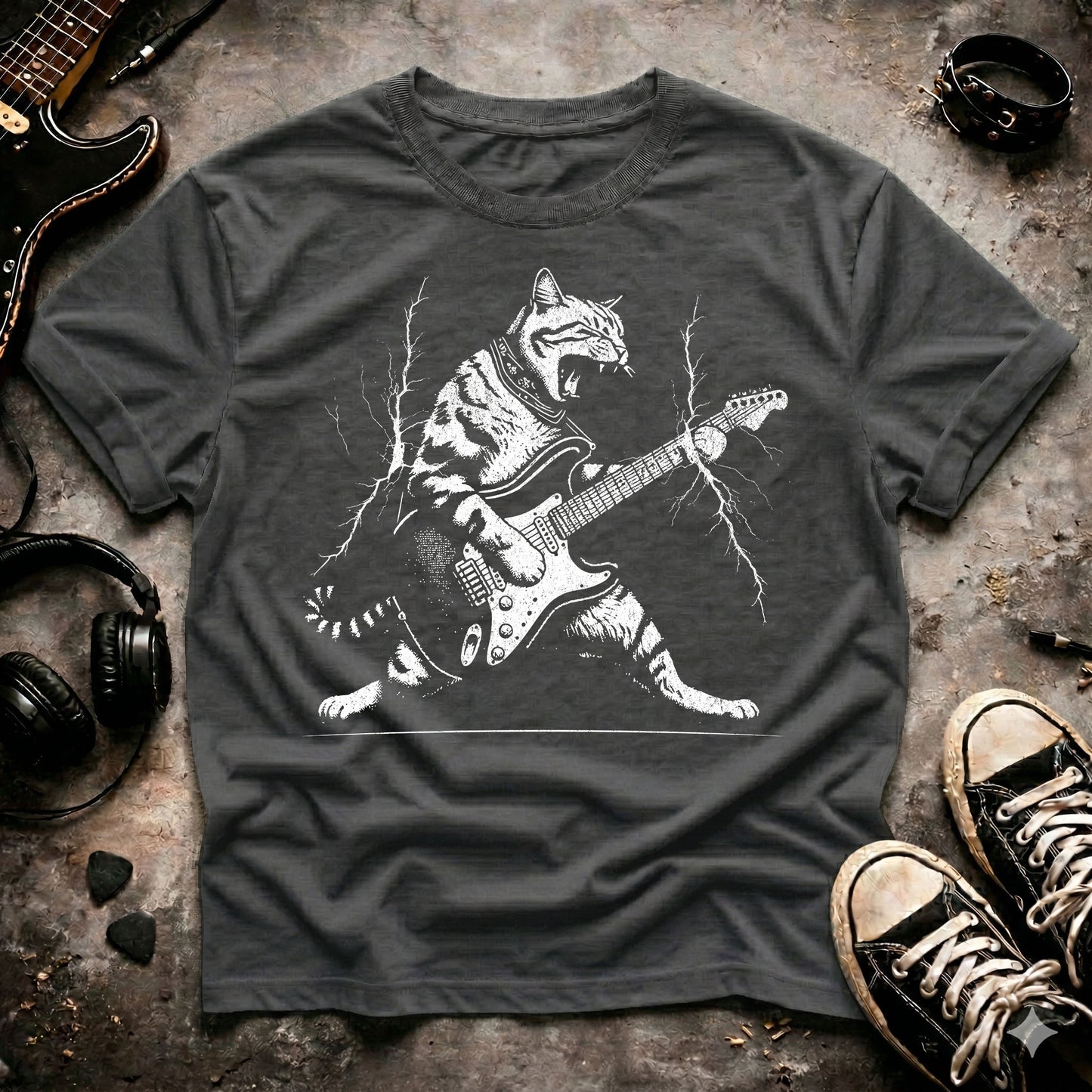 Rock Cat Electric Guitar T-Shirt