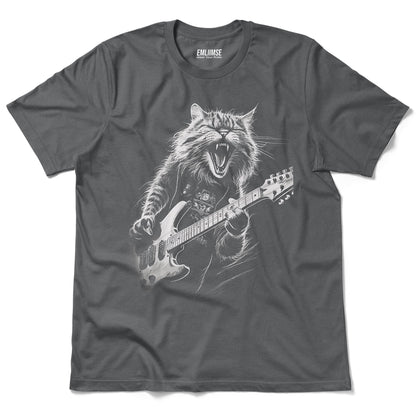 Rock N Roll Cat Guitarist V1 T-Shirt