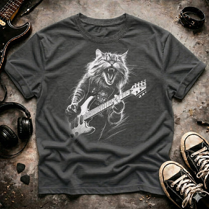 Rock Cat Guitarist T-Shirt