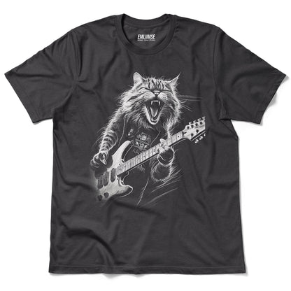 Rock N Roll Cat Guitarist V1 T-Shirt
