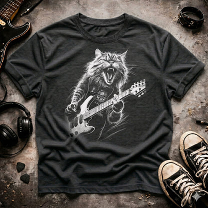 Rock Cat Guitarist T-Shirt