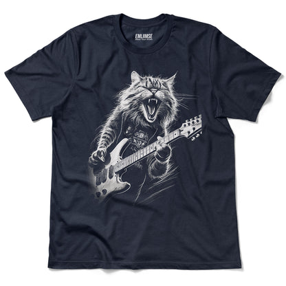 Rock N Roll Cat Guitarist V1 T-Shirt