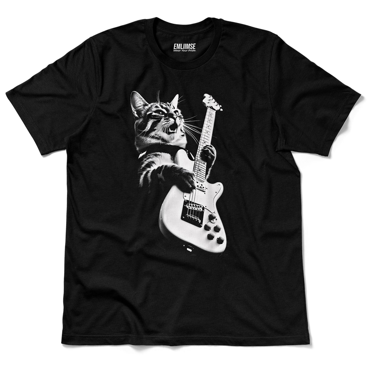 Rock N Roll Cat Guitarist V2 T-Shirt