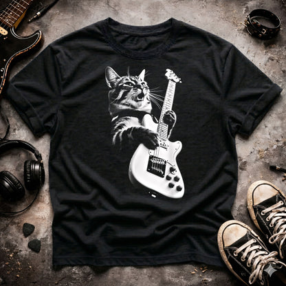 Rock Cat Guitarist T-Shirt