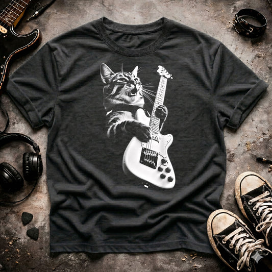 Rock Cat Guitarist T-Shirt