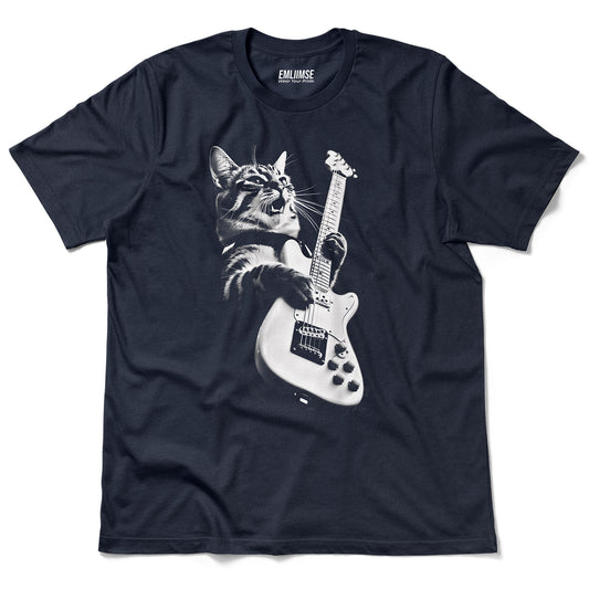 Rock N Roll Cat Guitarist V2 T-Shirt