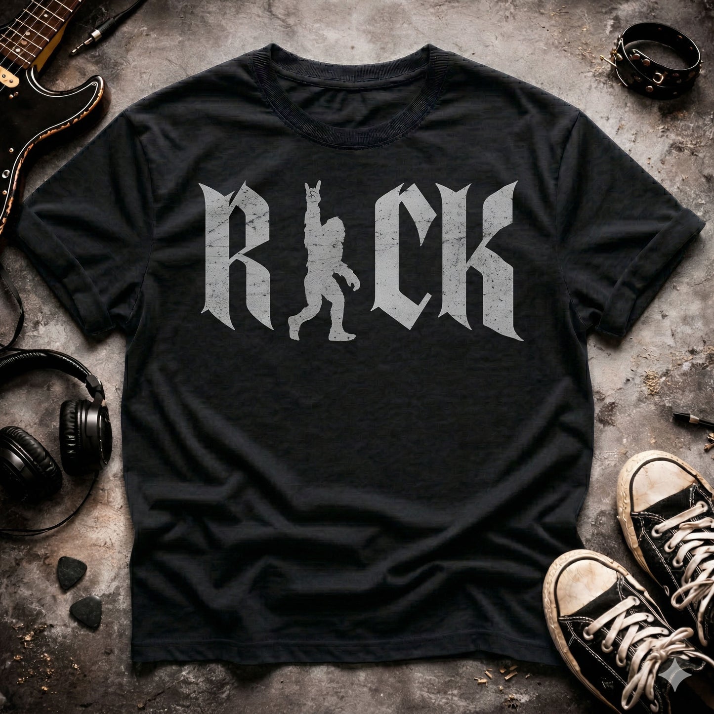 Rock On Bigfoot T-Shirt