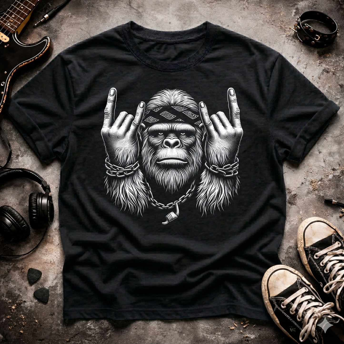 Rock On Bigfoot T-Shirt