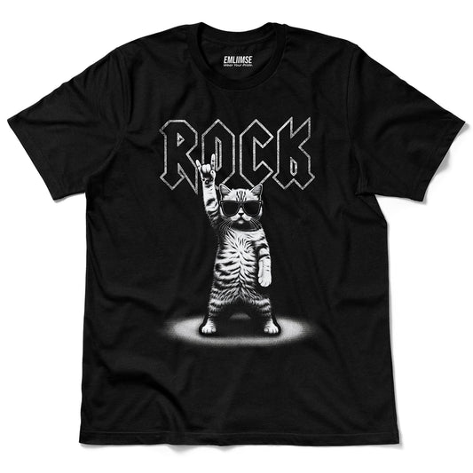 Rock On Cat V1 T-Shirt