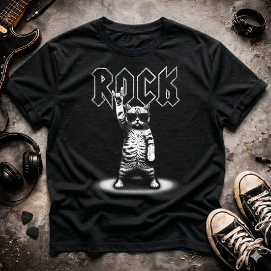 Rock On Cat T-Shirt
