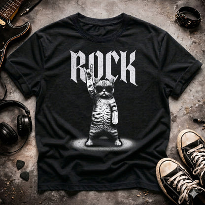 Rock On Cat T-Shirt
