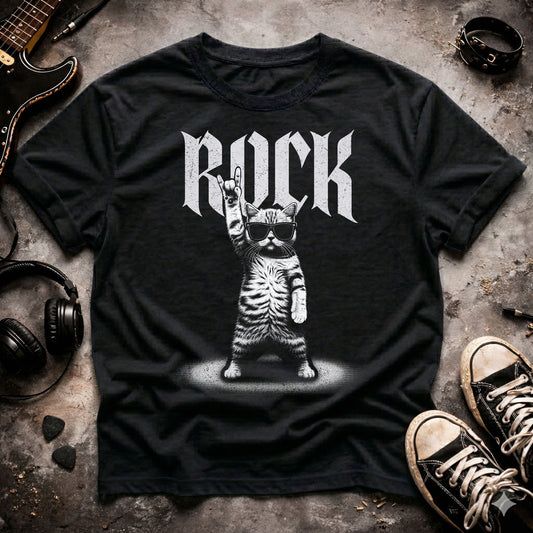 Rock On Cat T-Shirt