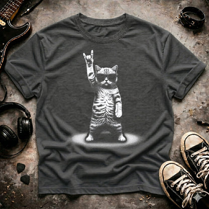 Rock On Cat T-Shirt