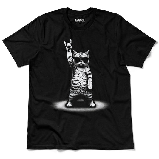 Rock On Cat V3 T-Shirt