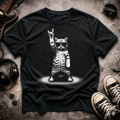Rock On Cat T-Shirt