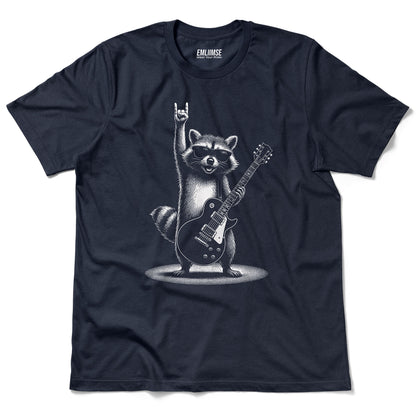 Rock On Raccoon Guitar T-Shirt