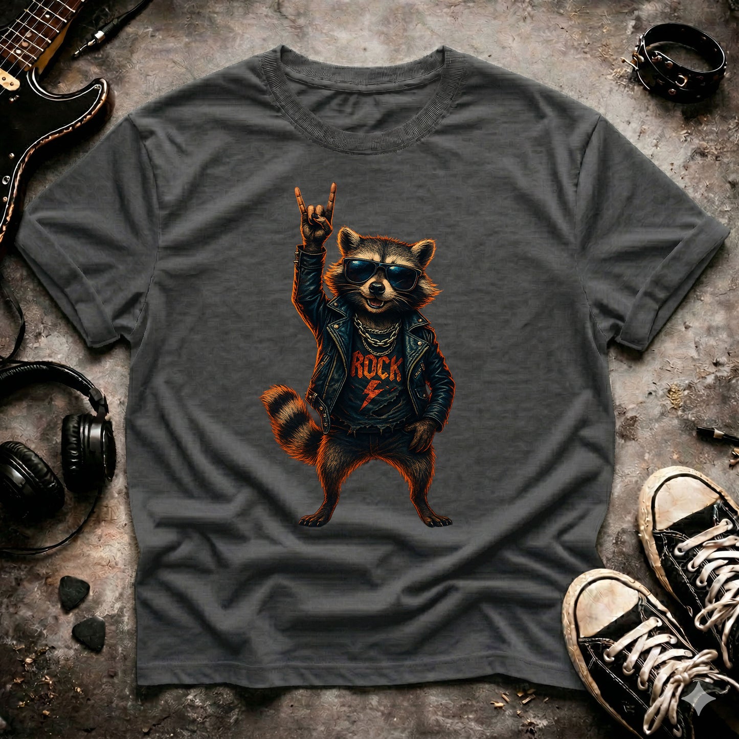 Rock On Raccoon T-Shirt