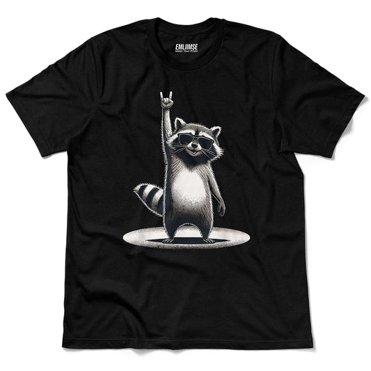 Rock On Raccoon V3 T-Shirt