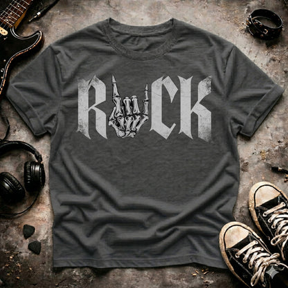 Rock On Skeleton Hand T-Shirt