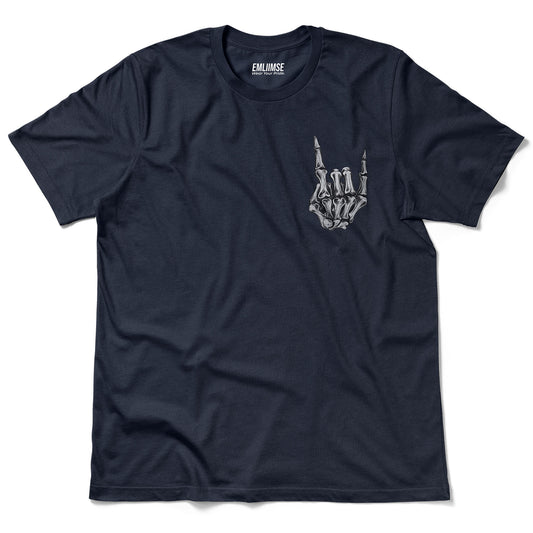 Rock On Skeleton Hand T-Shirt