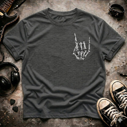 Rock On Skeleton Hand T-Shirt